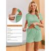 image:imageEkouaer Womens Nursing Pajamas Maternity Breastfeeding Pjs Sleepwear Layer Soft Postpartum Lounge Set Pregnancy ClothesLight Green