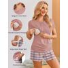 image:imageEkouaer Womens Nursing Pajamas Maternity Breastfeeding Pjs Sleepwear Layer Soft Postpartum Lounge Set Pregnancy ClothesPink Plaid