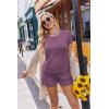 image:imageEkouaer Womens Nursing Pajamas Maternity Breastfeeding Pjs Sleepwear Layer Soft Postpartum Lounge Set Pregnancy ClothesPurple Red