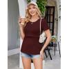 image:imageEkouaer Womens Nursing Tops 3 Pack Double Layer Breastfeeding Shirts Short Sleeve Maternity Clothes SXXL3pcs Black  Burgundy Red Army Green