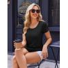 image:imageEkouaer Womens Nursing Tops for Breastfeeding 3 Pack Maternity Shirts Double Layer Pregnancy Clothes Postpartum Tee Shirt3pcs Army Green  Black  Dirty Pink