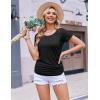 image:imageEkouaer Womens Nursing Tops for Breastfeeding 3 Pack Maternity Shirts Double Layer Pregnancy Clothes Postpartum Tee Shirt3pcs Army Green  Black  Dirty Pink