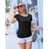 image:imageEkouaer Womens Nursing Tops for Breastfeeding 3 Pack Maternity Shirts Double Layer Pregnancy Clothes Postpartum Tee Shirt3pcs Army Green  Black  Dirty Pink
