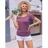 image:imageEkouaer Womens Nursing Tops for Breastfeeding 3 Pack Maternity Shirts Double Layer Pregnancy Clothes Postpartum Tee Shirt3pcs Black  Purple Red  Floral525