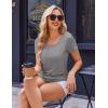image:imageEkouaer Womens Nursing Tops for Breastfeeding 3 Pack Maternity Shirts Double Layer Pregnancy Clothes Postpartum Tee Shirt3pcs Flecking Grey  Grey  Army Green
