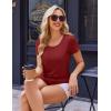 image:imageEkouaer Womens Nursing Tops for Breastfeeding 3 Pack Maternity Shirts Double Layer Pregnancy Clothes Postpartum Tee Shirt3pcs Flecking Grey  Wine Red  Orange