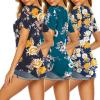 image:imageEkouaer Womens Nursing Tops for Breastfeeding 3 Pack Maternity Shirts Double Layer Pregnancy Clothes Postpartum Tee Shirt3pcs Floral Teal  Floral Navy  Floral Blue