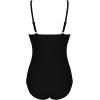 image:imageEkouaer Womens One Piece Swimsuit Ruched Tummy Control Bathing Suits Vintage Retro Push Up SwimwearBlack