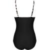 image:imageEkouaer Womens One Piece Swimsuit Ruched Tummy Control Bathing Suits Vintage Retro Push Up SwimwearBlack Leopard Print