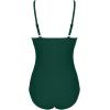 image:imageEkouaer Womens One Piece Swimsuit Ruched Tummy Control Bathing Suits Vintage Retro Push Up SwimwearDark Green