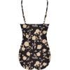 image:imageEkouaer Womens One Piece Swimsuit Ruched Tummy Control Bathing Suits Vintage Retro Push Up SwimwearGolden Floral