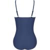 image:imageEkouaer Womens One Piece Swimsuit Ruched Tummy Control Bathing Suits Vintage Retro Push Up SwimwearNavy