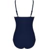 image:imageEkouaer Womens One Piece Swimsuit Ruched Tummy Control Bathing Suits Vintage Retro Push Up SwimwearNavy Blue