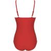 image:imageEkouaer Womens One Piece Swimsuit Ruched Tummy Control Bathing Suits Vintage Retro Push Up SwimwearRed