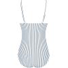 image:imageEkouaer Womens One Piece Swimsuit Ruched Tummy Control Bathing Suits Vintage Retro Push Up SwimwearVertical Stripes