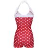 image:imageEkouaer Womens One Piece Swimsuits Vintage Striped Skirt Bathing Suit Vintage Retro Push Up SwimwearNew Red Polka Dot