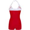 image:imageEkouaer Womens One Piece Swimsuits Vintage Striped Skirt Bathing Suit Vintage Retro Push Up SwimwearRed Polka Dot 2