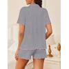 image:imageEkouaer Womens Pajama Sets Button Up Pjs Shorts Sets Soft Sleepwear 2 Piece Lounge Sets for Bridal Parties Postpartum SXXLLight Grey
