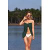 image:imageEkouaer Womens Sarongs Short Sheer Bikini Skirt Wrap Beach Pareo Chiffon Swimsuit Cover Up SXXLArmy Green