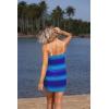 image:imageEkouaer Womens Sarongs Short Sheer Bikini Skirt Wrap Beach Pareo Chiffon Swimsuit Cover Up SXXLBlue Gradient