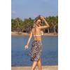 image:imageEkouaer Womens Sarongs Short Sheer Bikini Skirt Wrap Beach Pareo Chiffon Swimsuit Cover Up SXXLBrown Leopard