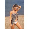 image:imageEkouaer Womens Sarongs Short Sheer Bikini Skirt Wrap Beach Pareo Chiffon Swimsuit Cover Up SXXLBrown Leopard
