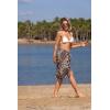 image:imageEkouaer Womens Sarongs Short Sheer Bikini Skirt Wrap Beach Pareo Chiffon Swimsuit Cover Up SXXLBrown Leopard