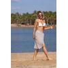 image:imageEkouaer Womens Sarongs Short Sheer Bikini Skirt Wrap Beach Pareo Chiffon Swimsuit Cover Up SXXLKhaki