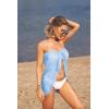 image:imageEkouaer Womens Sarongs Short Sheer Bikini Skirt Wrap Beach Pareo Chiffon Swimsuit Cover Up SXXLLight Blue