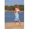 image:imageEkouaer Womens Sarongs Short Sheer Bikini Skirt Wrap Beach Pareo Chiffon Swimsuit Cover Up SXXLLight Blue