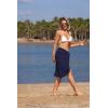 image:imageEkouaer Womens Sarongs Short Sheer Bikini Skirt Wrap Beach Pareo Chiffon Swimsuit Cover Up SXXLNavy Blue