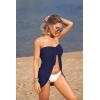 image:imageEkouaer Womens Sarongs Short Sheer Bikini Skirt Wrap Beach Pareo Chiffon Swimsuit Cover Up SXXLNavy Blue