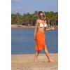 image:imageEkouaer Womens Sarongs Short Sheer Bikini Skirt Wrap Beach Pareo Chiffon Swimsuit Cover Up SXXLOrange