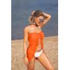 image:imageEkouaer Womens Sarongs Short Sheer Bikini Skirt Wrap Beach Pareo Chiffon Swimsuit Cover Up SXXLOrange