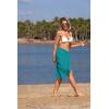 image:imageEkouaer Womens Sarongs Short Sheer Bikini Skirt Wrap Beach Pareo Chiffon Swimsuit Cover Up SXXLPeacock Blue