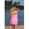 image:imageEkouaer Womens Sarongs Short Sheer Bikini Skirt Wrap Beach Pareo Chiffon Swimsuit Cover Up SXXLPink