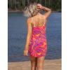image:imageEkouaer Womens Sarongs Short Sheer Bikini Skirt Wrap Beach Pareo Chiffon Swimsuit Cover Up SXXLPink Ripple