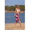 image:imageEkouaer Womens Sarongs Short Sheer Bikini Skirt Wrap Beach Pareo Chiffon Swimsuit Cover Up SXXLRose Leaves