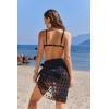 image:imageEkouaer Womens Sarongs Short Sheer Bikini Skirt Wrap Beach Pareo Chiffon Swimsuit Cover Up SXXLSwiss Dot Black
