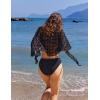 image:imageEkouaer Womens Sarongs Short Sheer Bikini Skirt Wrap Beach Pareo Chiffon Swimsuit Cover Up SXXLSwiss Dot Black