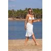 image:imageEkouaer Womens Sarongs Short Sheer Bikini Skirt Wrap Beach Pareo Chiffon Swimsuit Cover Up SXXLWhite