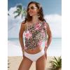 image:imageEkouaer Womens Short Sarongs Chiffon Cover Ups Sheer Bikini Wraps for Swimwear S3XLA Lily Leopard Print