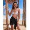image:imageEkouaer Womens Short Sarongs Chiffon Cover Ups Sheer Bikini Wraps for Swimwear S3XLBlack