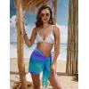 image:imageEkouaer Womens Short Sarongs Chiffon Cover Ups Sheer Bikini Wraps for Swimwear S3XLBlue Gradient