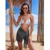 image:imageEkouaer Womens Short Sarongs Chiffon Cover Ups Sheer Bikini Wraps for Swimwear S3XLDark Gray