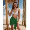 image:imageEkouaer Womens Short Sarongs Chiffon Cover Ups Sheer Bikini Wraps for Swimwear S3XLDark Green