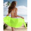 image:imageEkouaer Womens Short Sarongs Chiffon Cover Ups Sheer Bikini Wraps for Swimwear S3XLFluorescent Green