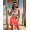 image:imageEkouaer Womens Short Sarongs Chiffon Cover Ups Sheer Bikini Wraps for Swimwear S3XLFluorescent Orange