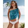image:imageEkouaer Womens Short Sarongs Chiffon Cover Ups Sheer Bikini Wraps for Swimwear S3XLGreen Water Ripples