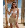 image:imageEkouaer Womens Short Sarongs Chiffon Cover Ups Sheer Bikini Wraps for Swimwear S3XLKhaki